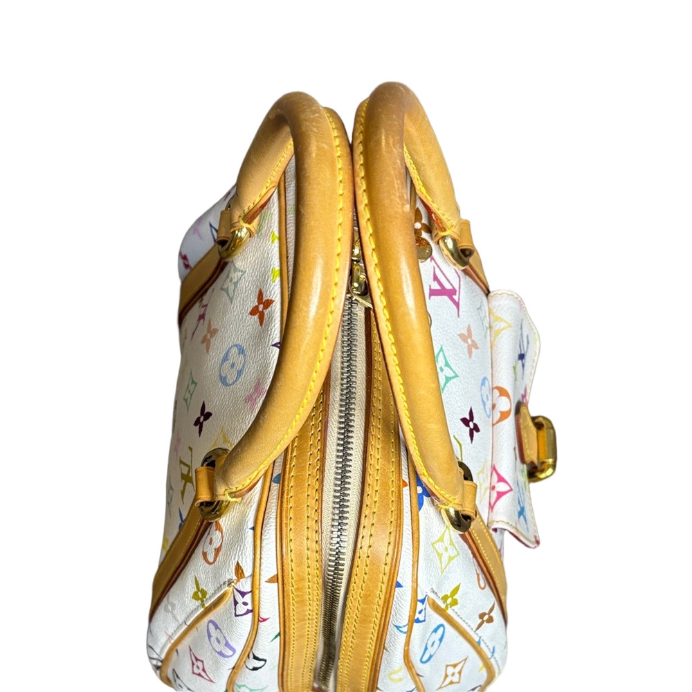 Louis Vuitton Priscilla White Multicolor Monogram Bag Vintage - Picture 6 of 15